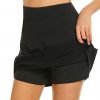 Performance Active Skorts Skirt. Skirts Womens Plus Size Pencil Skirts Womens Running Tennis Golf Workout Sports Black