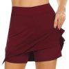 Performance Active Skorts Skirt. Skirts Womens Plus Size Pencil Skirts Womens Running Tennis Golf Workout Sports Whine Red