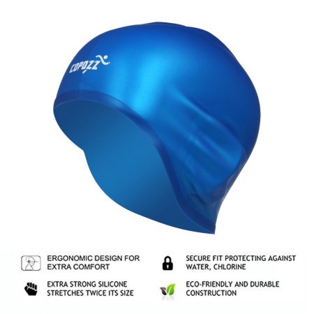 Elastic Silicone Waterproof Swimming Cap