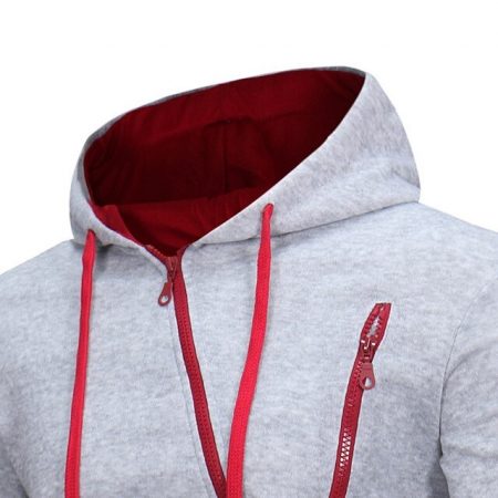 Asymmetric Zipper Hoodie