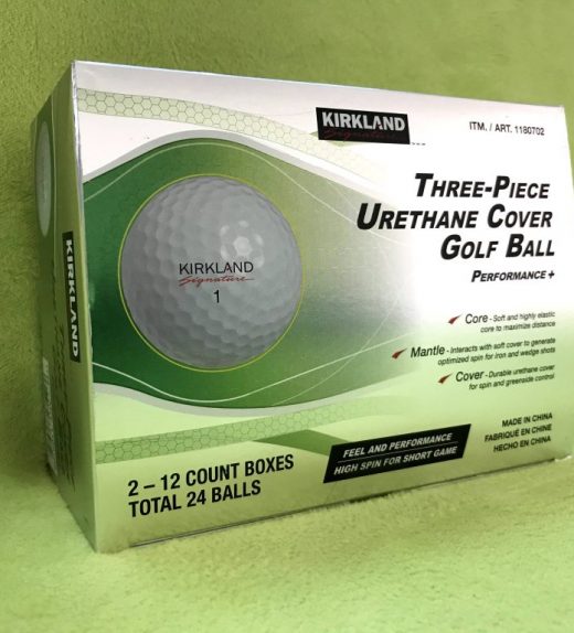 Kirkland Signature 3piece Urethane Cover Golf Ball, 2dozen Moriarty