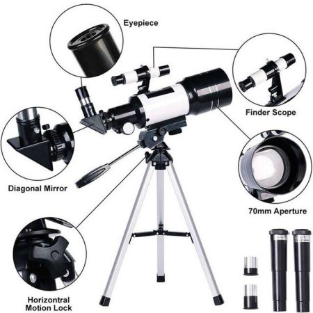 Terrestrial and Astronomical Telescope Monocular 150X