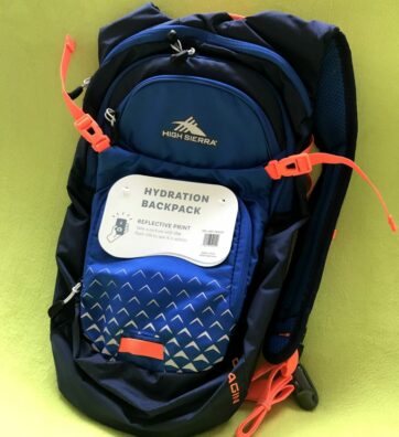 High Sierra Hydration Pack with Reflective Print