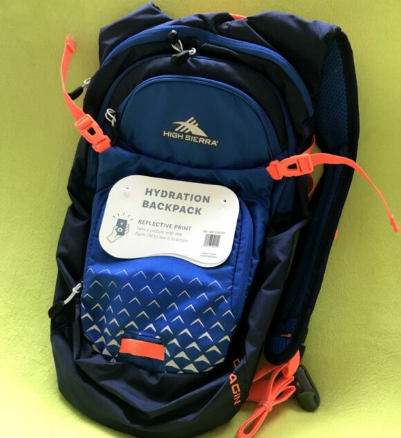 High Sierra Hydration Pack with Reflective Print