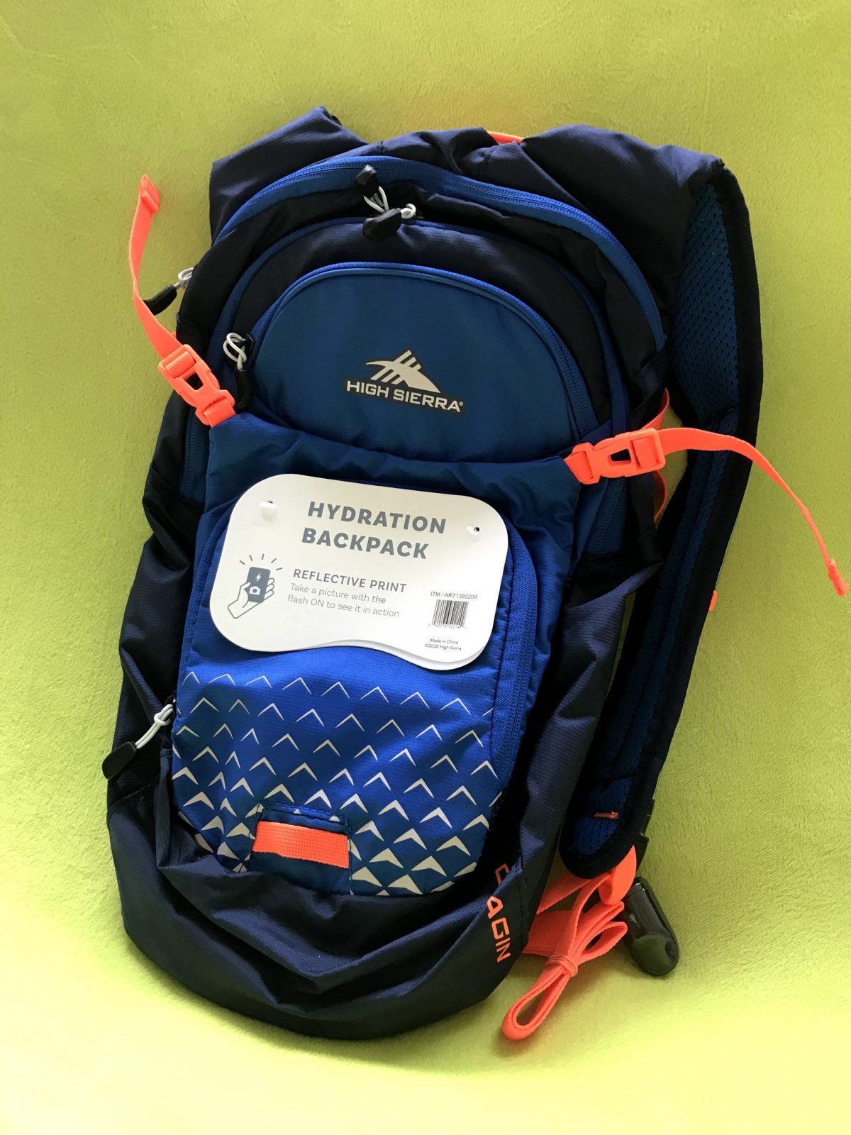 High Sierra Hydration Pack with Reflective Print Moriarty Store