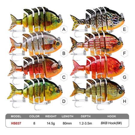 Swim Bait Six Sections Fishing Lures