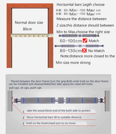 Door Horizontal Chin Bar