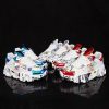 AODLEE Women Chunky Sneakers Platform Flats Shoes Red Blue White