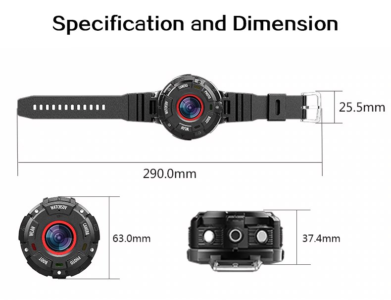 Digital Watch Waterproof Specification and Dimension