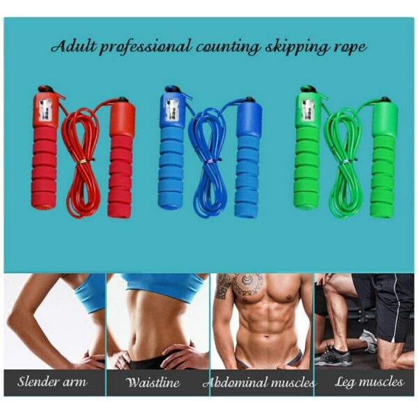Adult professional counting skipping rope Slender arm Waistline Abdominal muscles Leg muscles