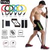 11pcs set Pull Rope Fitness Exercises Resistance Bands Latex Tubes Excerciser Body Training Gym Home Workout