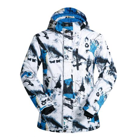 Ski Coat Face View Blue