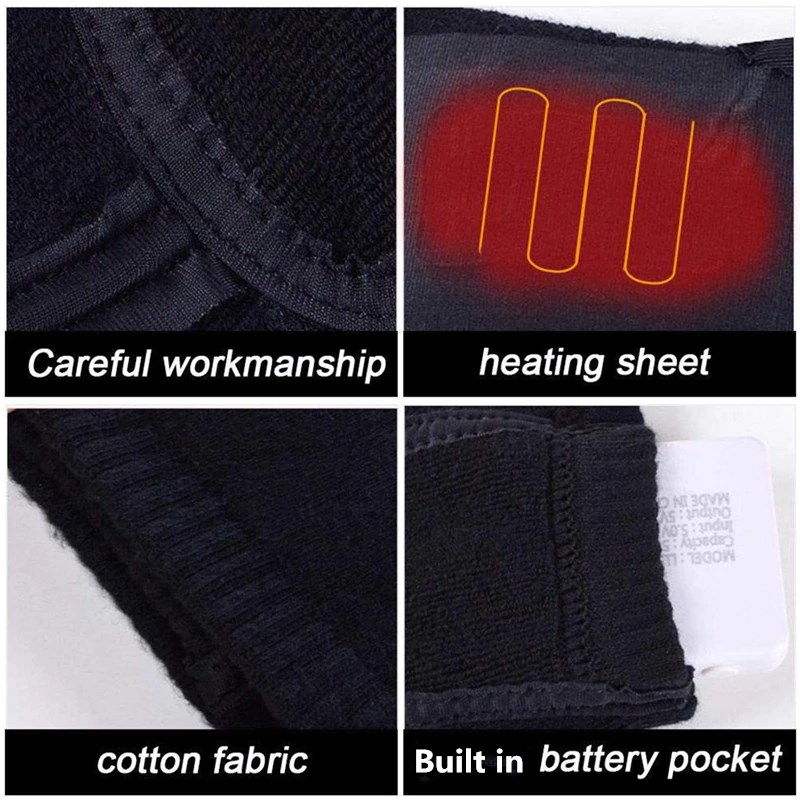 Electro Heating Socks Careful Workmanship Heating Sheet Cotton Fabric Built in Battery Pocket