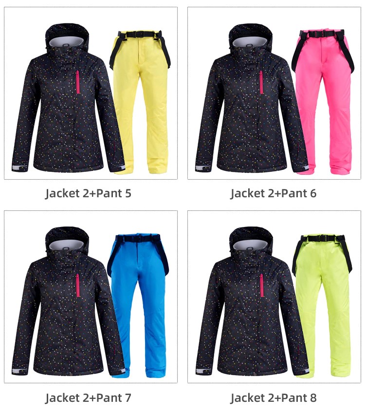 Women Ski Suit Variations