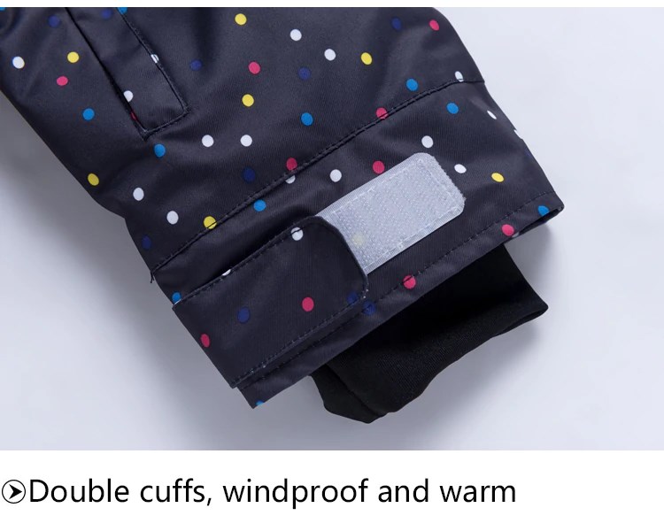 Double cuffs, windproof and warm