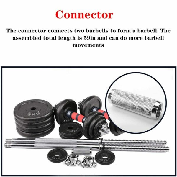 Home Gym Adjustable Weight Dumbbell Set Free Weight Set With Connecting Rod 50KG 110LB Adjustable Dumbell Connector