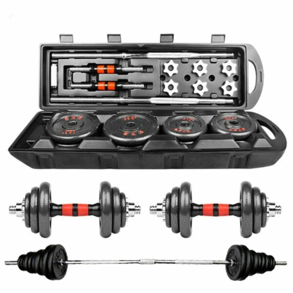 Home Gym Adjustable Weight Dumbbell Set Free Weight Set With Connecting Rod 50KG 110LB Adjustable Dumbell