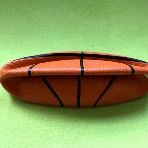 Orange basketball deflated