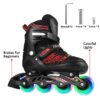 Adjustable Inline Skates Kids Girls Boys Roller Skate with Illuminating Wheel