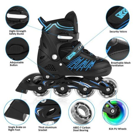 Adjustable Roller Skates for Boys and Girls