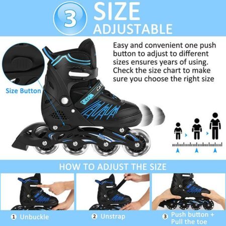 Adjustable Roller Skates for Boys and Girls