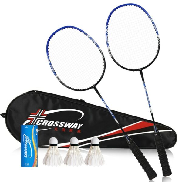 Badminton Racket Set Blue