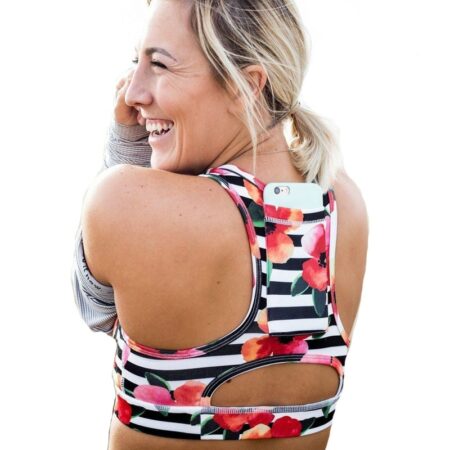 Women Sports Bra With Phone Pocket