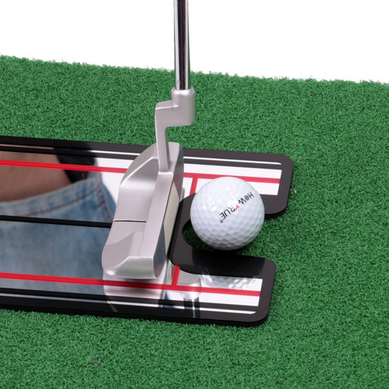 Golf Swing Straight Golf Putting Mirror Alignment Training Aid Swing Eye Line Golf Accessories 32x14.5cm