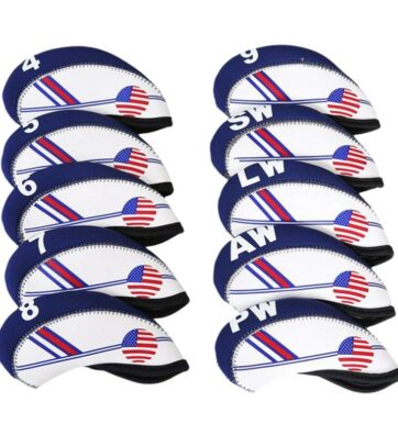 Golf Club Head Headcovers 10pcs Set