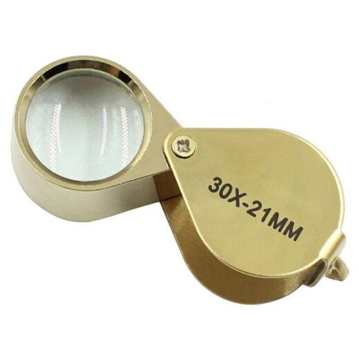 Magnifier Portable Jewelry Mirror Metal Crafts Practical Loupe Optical Lenses Eye Magnification Folding Magnifying Glass