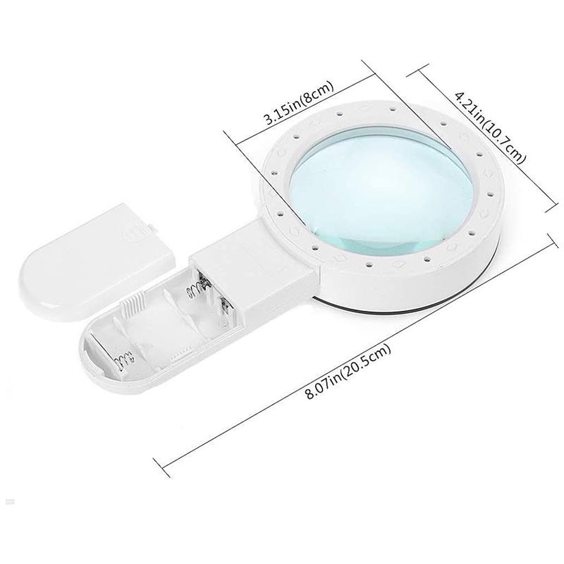 LED Lights with High Magnification Lens 30X