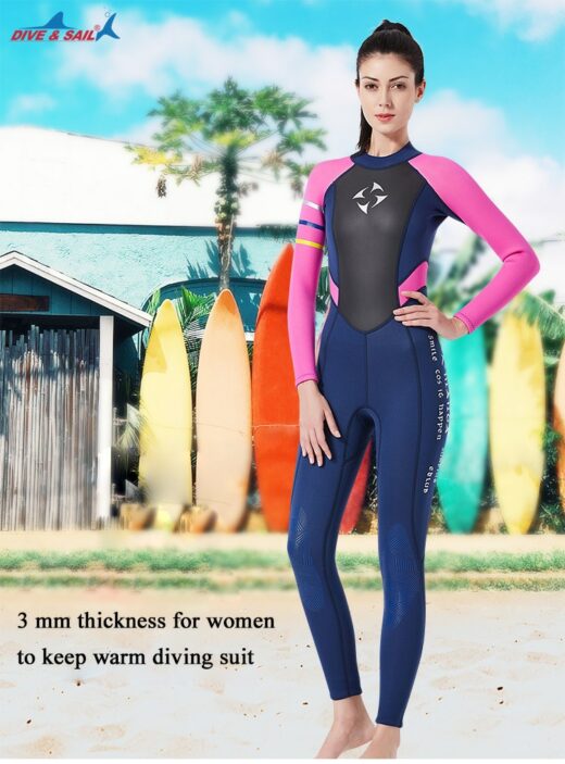 Women Full Body Wetsuit 3mm