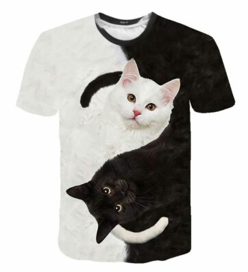 Women's 3D Cat Print T-Shirt