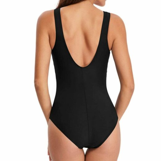 Women Solid Print Bikini One Piece Swimwear Push-Up Swimsuit Bathing Suit