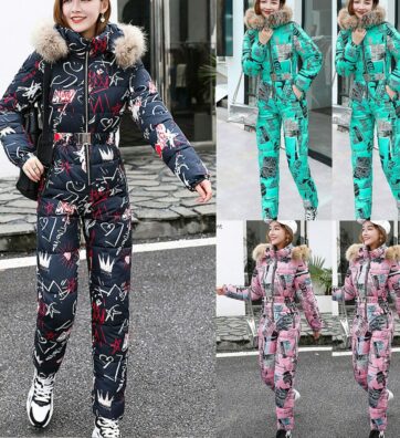 Snow Sports Hooded Jumpsuit