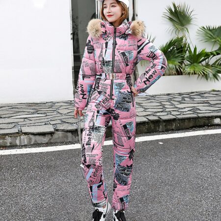 Snow Sports  Hooded Jumpsuit