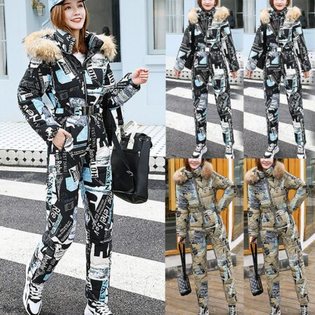 Snow Sports  Hooded Jumpsuit