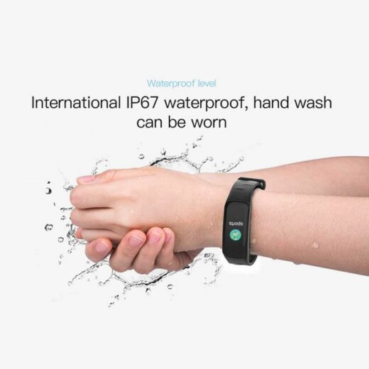 C1 Plus Color Screen Smart Watch. Waterproof Pedometer Heart Rate And Blood Pressure Sports Bracelet For Ios Android Smartphone