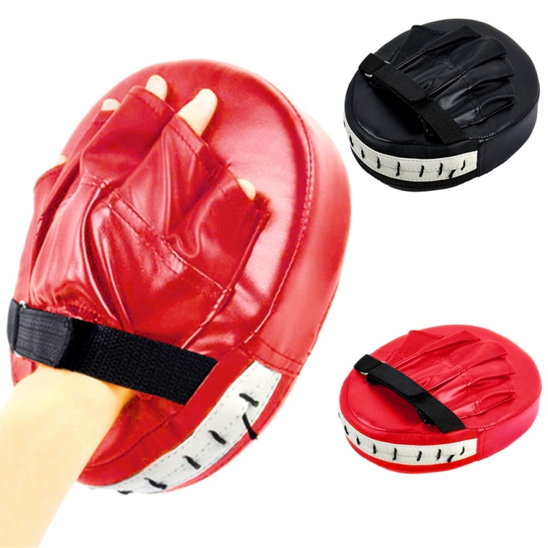 Efanty 2PCS PU Leather Punching Kicking Palm Pad Glove for Focus Training of Karate MuayThai Kick Boxing UFC MMA