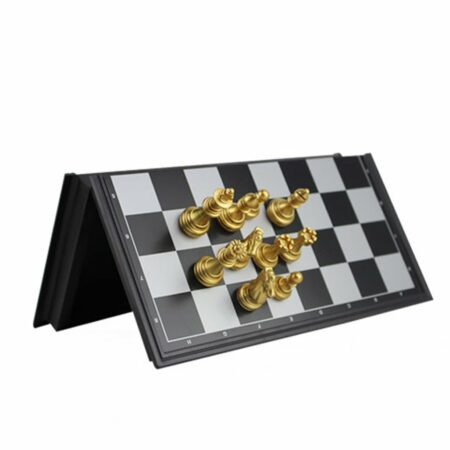 Medieval Chess Set With High Quality Chessboard 32 Gold Silver Chess Pieces Magnetic Board Game Chess Figure Sets Szachy Checker