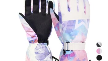Ski Gloves Warm Winter Snowmobile Snow Snowboard Thermal Gloves Waterproof Touchscreen Function Windproof Plush Mittens