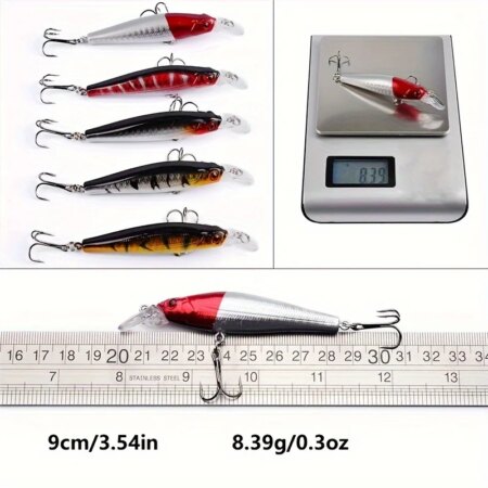 56 Pieces/Batch Multifunctional Bait Set with Hook, Crank Bait and Spinner – Great for Carp and Other Fish