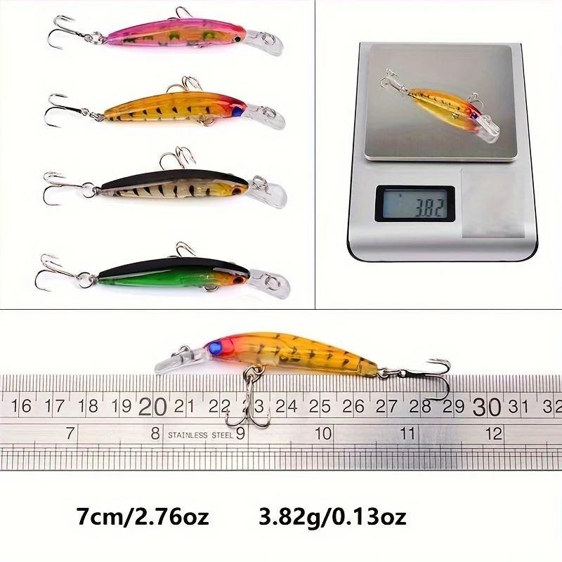 56 Pieces/Batch Multifunctional Bait Set with Hook, Crank Bait and Spinner - Great for Carp and Other Fish