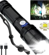 Super Bright Flashlight Rechargeable High Powerful Aluminum Alloy Led Torch Zoom Usb Hand Lantern Outdoor Tactical Flash Light