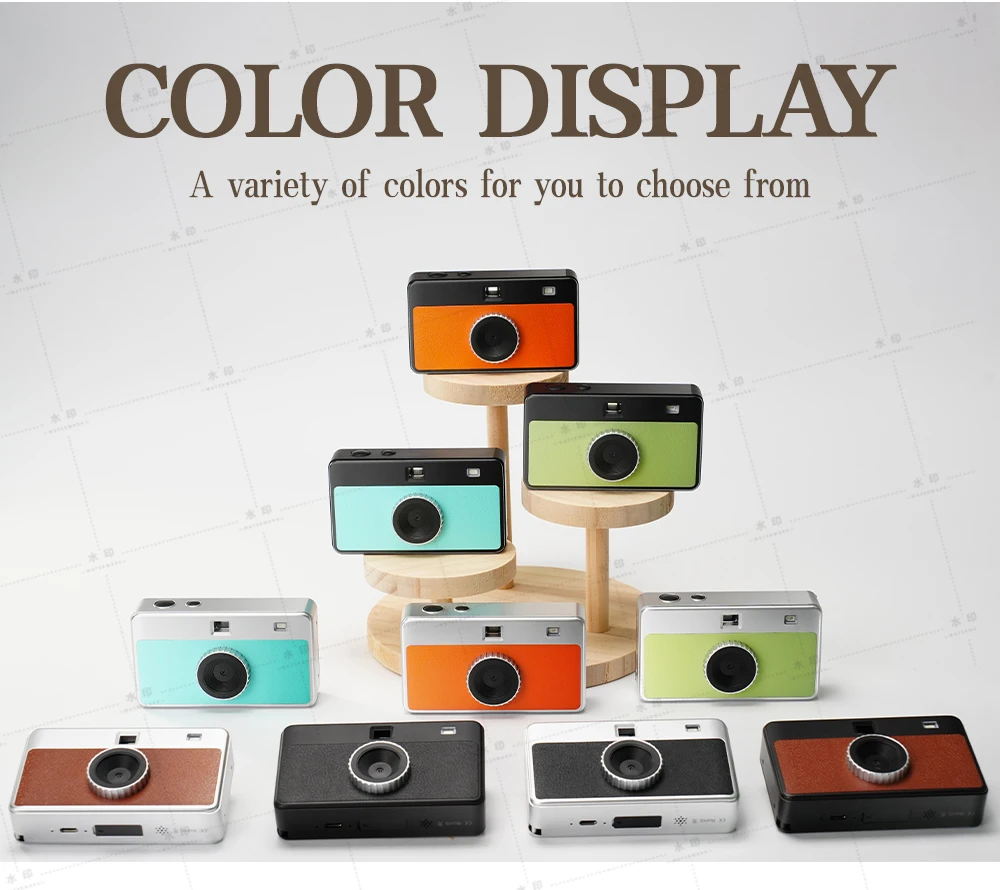 Winait Screen Free Retro Digital Camera Max 12.0 Mega Pixels Camera with Changeable Filters + 32GB memory card