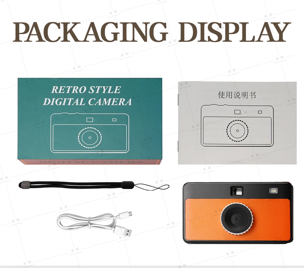Winait Screen Free Retro Digital Camera Max 12.0 Mega Pixels Camera with Changeable Filters + 32GB memory card