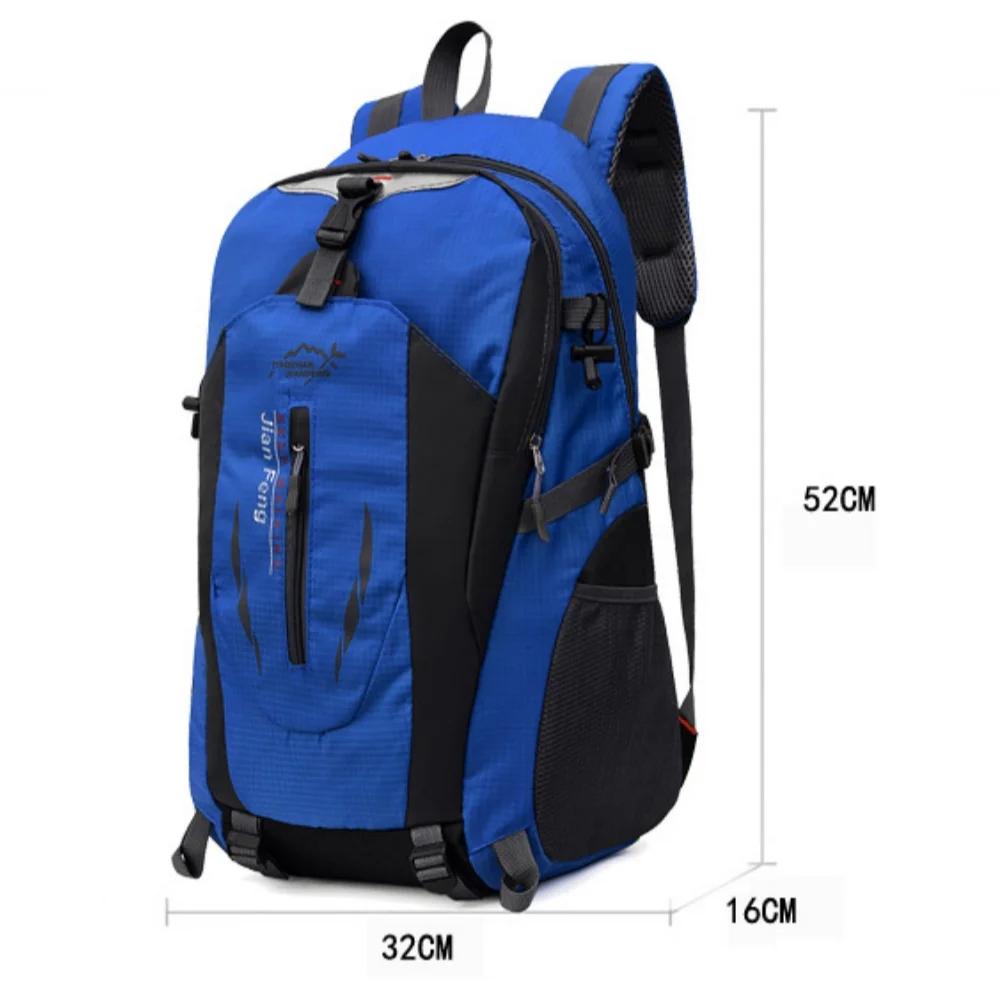 40L Outdoor Backpack Waterproof Mountaineering Backpacks Large Capacity Travel Hiking Camping Sports Luggage Bag for Men Women