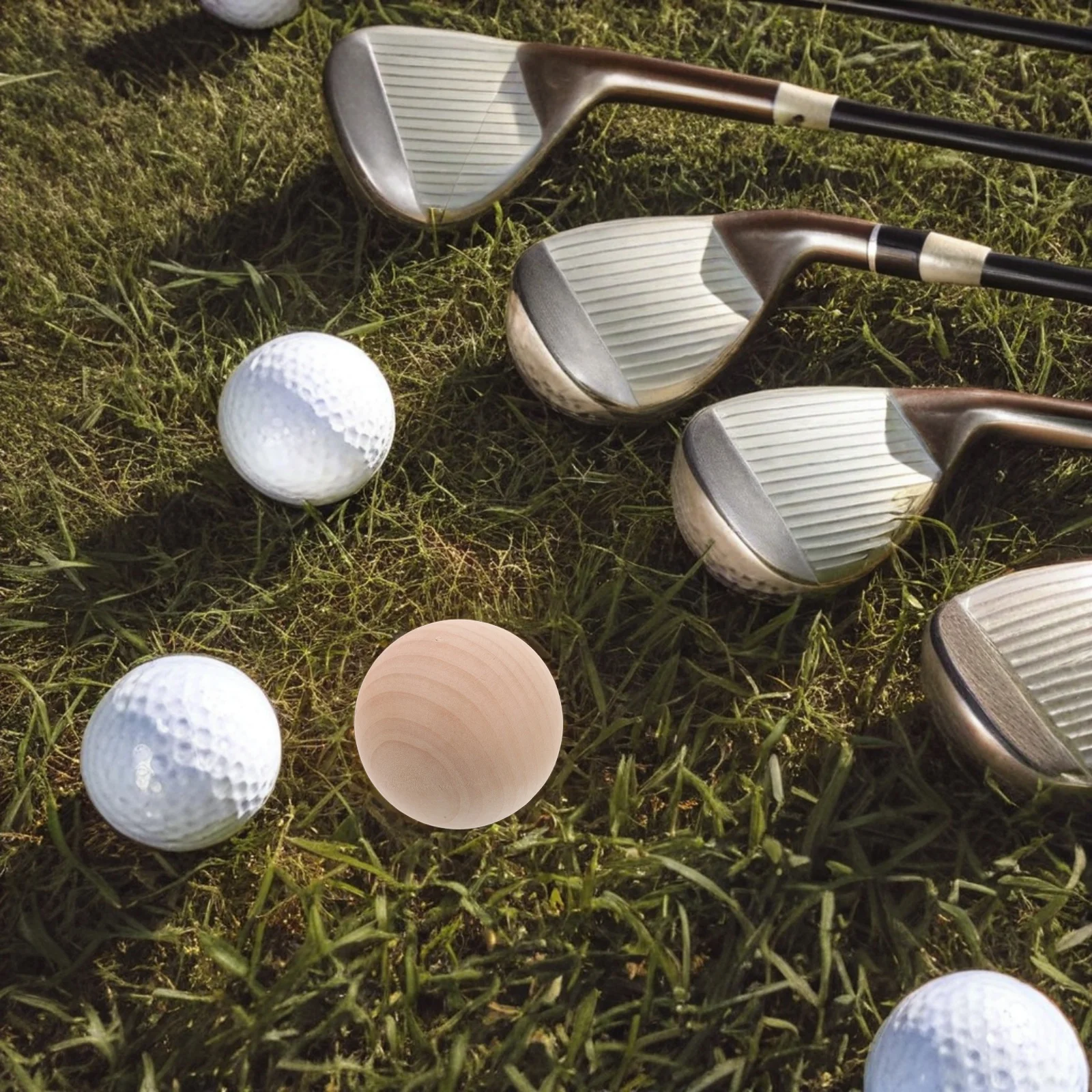 6Pcs Unfinished Wood Croquet Balls 5.5cm Ideal for Backyard Lawn Games and Family Gatherings Wood Croquet Balls