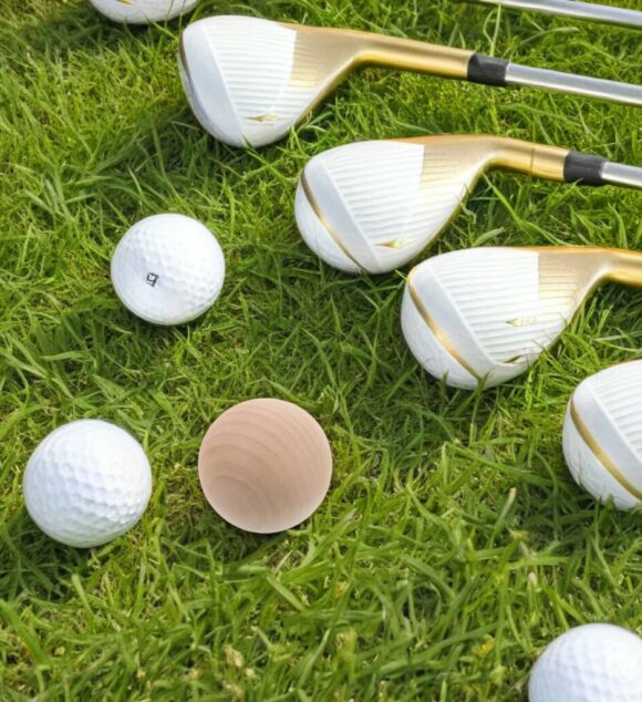 6Pcs Unfinished Wood Croquet Balls 5.5cm Ideal for Backyard Lawn Games and Family Gatherings Wood Croquet Balls