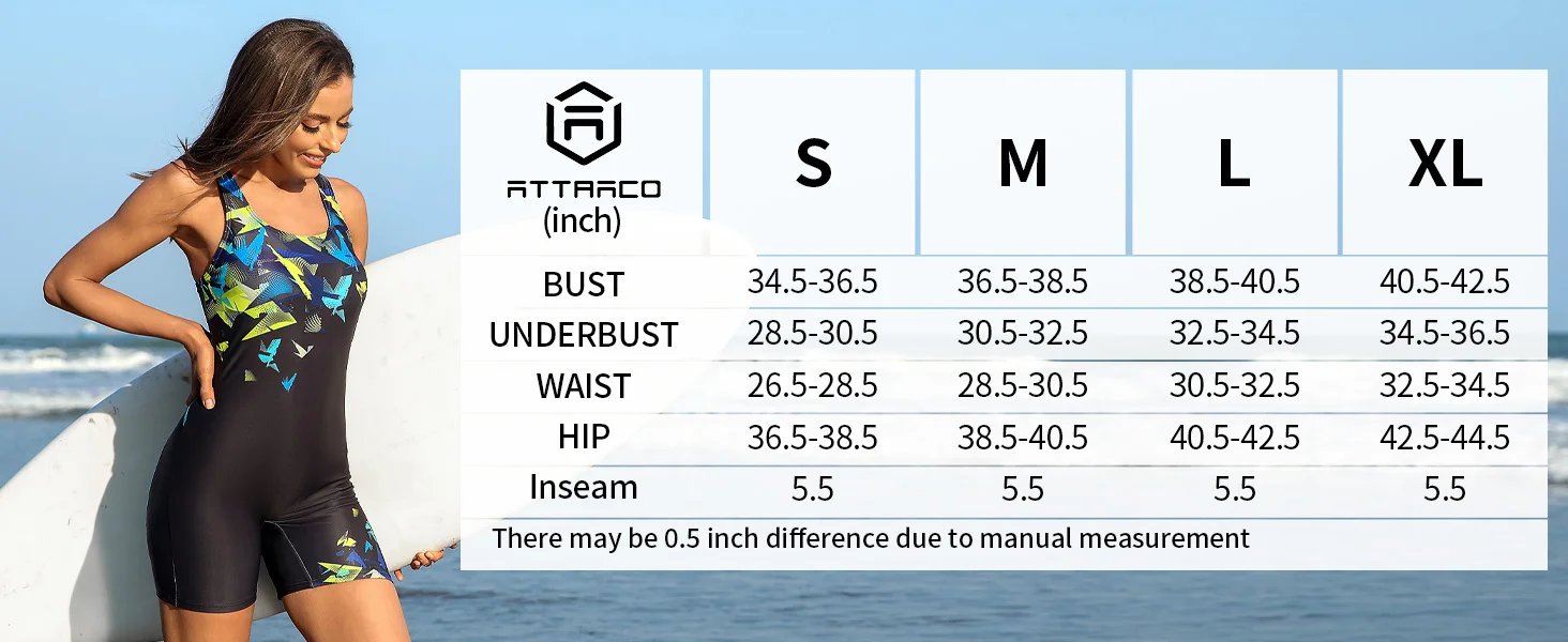 Anfilia Women’s Swimsuit One Piece Lady Swimwear Boyleg Sport Colorblock Bathing Suit Bikini Beach Wear